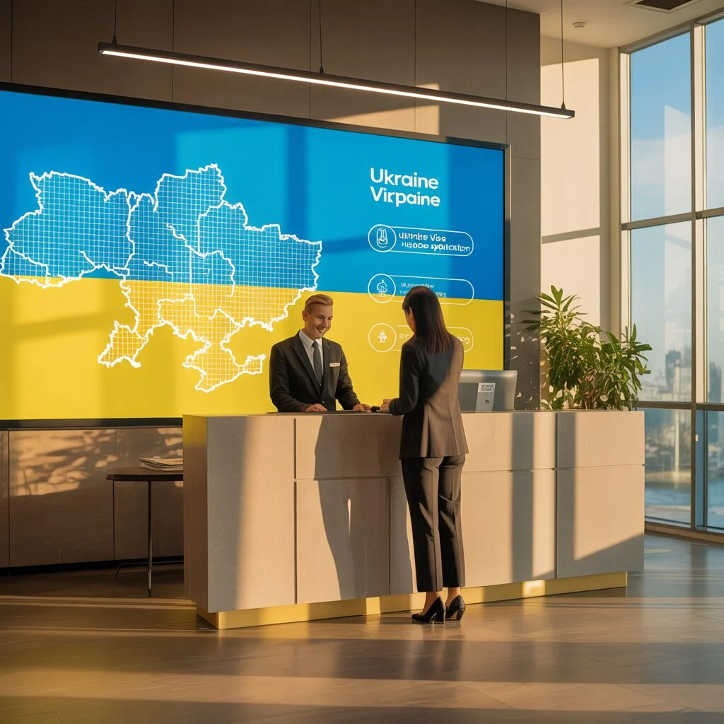 Wiza elektroniczna do Ukrainy